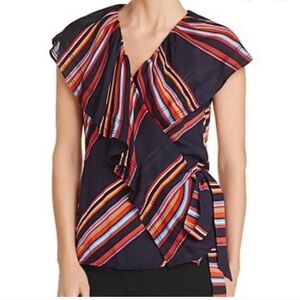 Tory Burch Adelia Wrap Top size 4